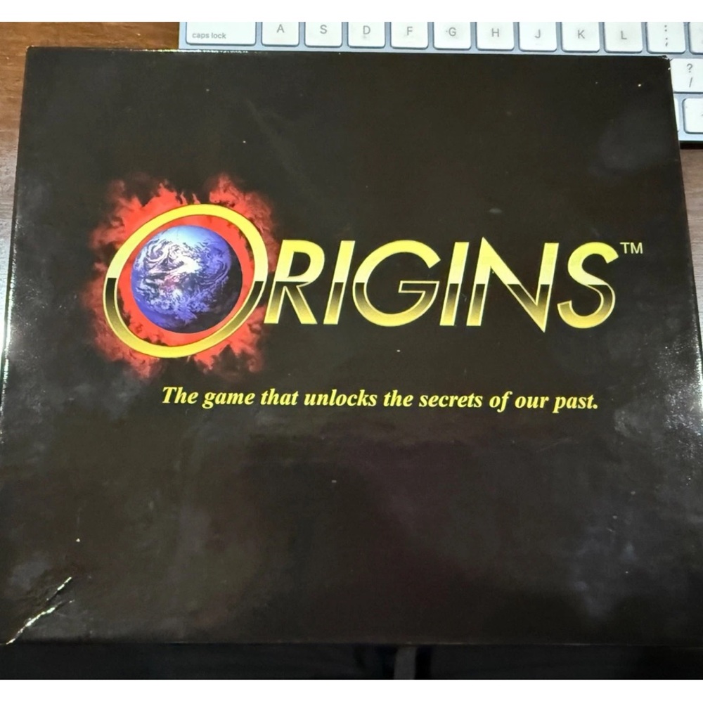 Vintage 1995 Origins Trivia Board Game UNLOCK THE SECRETS OF OUR PAST 12 & Up